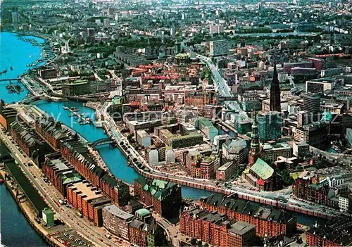 AK / Ansichtskarte Hamburg Stadtblick Fliegeraufnahme Kat. Hamburg