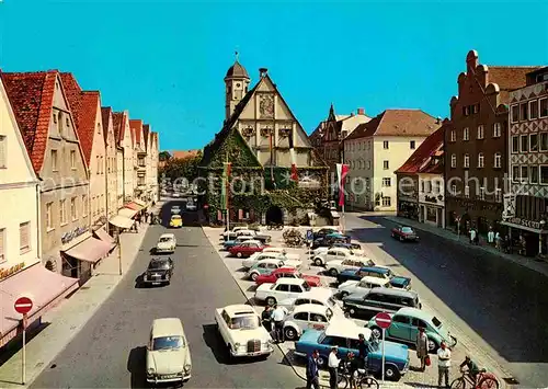 AK / Ansichtskarte Weiden Oberpfalz Oberer Markt mit Rathaus Kat. Weiden i.d.OPf.