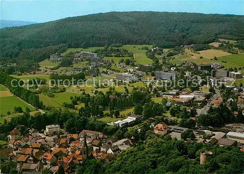 AK / Ansichtskarte Salmuenster Bad Soden Teilansicht Heilbad mit Vogelsberg Fliegeraufnahme Kat. Bad Soden am Taunus