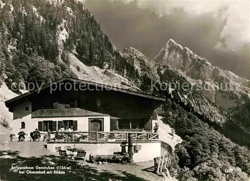 AK / Ansichtskarte Hoefats Berggasthaus Gerstruben Alpen Kat. Oberstdorf