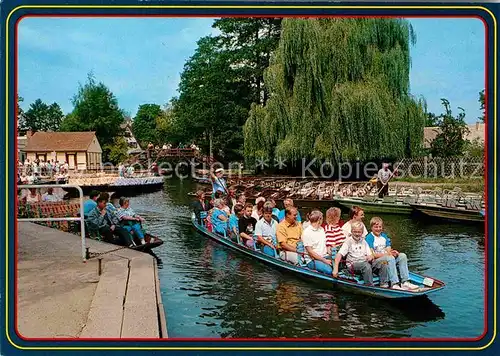 AK / Ansichtskarte Luebbenau Spreewald Kahnfaehrhafen Wasserstrasse Kat. Luebbenau