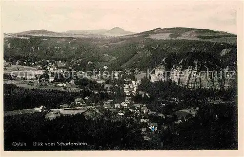 AK / Ansichtskarte Oybin Blick vom Scharfenstein Kat. Kurort Oybin