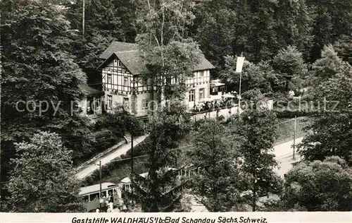 AK / Ansichtskarte Bad Schandau Restaurant Waldhaeusl Kat. Bad Schandau