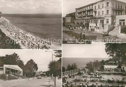 AK / Ansichtskarte Sellin Ruegen Strand Konzertplatz Hotel Frieden Kat. Sellin Ostseebad