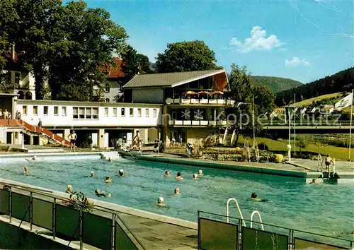 AK / Ansichtskarte Karlshafen Bad Mineral Schwimmbad Freibad Kat. Bad Karlshafen