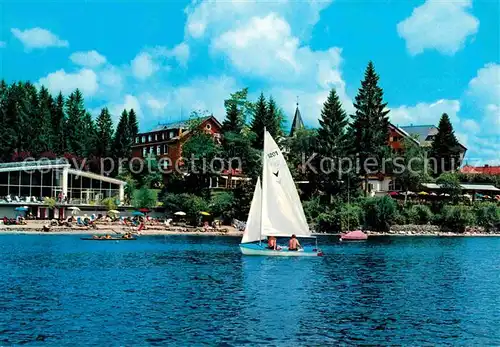 AK / Ansichtskarte Titisee Schwarzwaldhotel Segelboot Kat. Titisee Neustadt