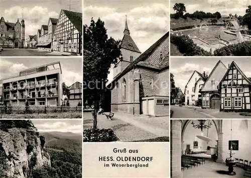 AK / Ansichtskarte Hessisch Oldendorf Schwimmbad Felsen Weserbergland Kat. Hessisch Oldendorf