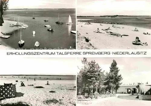 AK / Ansichtskarte Spremberg Niederlausitz Erholungszentrum Talsperre Badestrand Gaststaette Kat. Spremberg