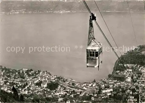 AK / Ansichtskarte Seilbahn Funivia Orselina Cardada Lago Maggiore Locarno Kat. Bahnen