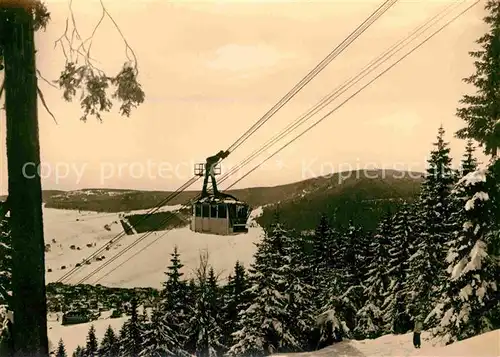 AK / Ansichtskarte Seilbahn Oberwiesenthal Erzgebirge Kat. Bahnen