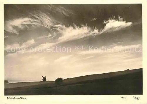 AK / Ansichtskarte Foto Popp Nr. 4535 Windwolken  Kat. Fotografie