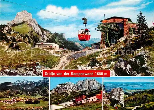 AK / Ansichtskarte Seilbahn Kampenwand Bergstation Berggasthof Westgipfel Aschau Kat. Bahnen