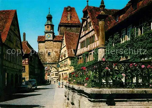 AK / Ansichtskarte Rothenburg Tauber Roederbogen mit Markusturm Kat. Rothenburg ob der Tauber