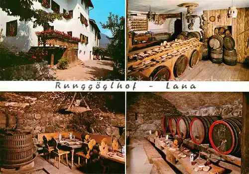 AK / Ansichtskarte Lana Buschenschank Weinkeller Runggoeglhof Kat. Lana