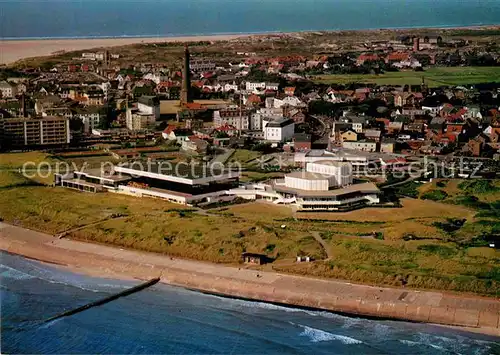 AK / Ansichtskarte Borkum Nordseebad Fliegeraufnahme Kurzentrum Kat. Borkum