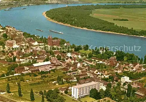 AK / Ansichtskarte Wesseling Fliegeraufnahme mit Rhein Kat. Wesseling