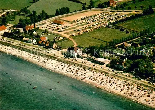 AK / Ansichtskarte Schoenberger Strand Fliegeraufnahme Strand und Camping Kat. Schoenberg (Holstein)