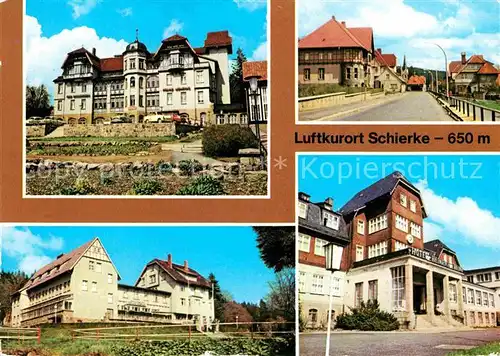 AK / Ansichtskarte Schierke Harz Erholungsheim Franz Mehring Brockenstrasse Hotel Heinrich Heine Kat. Schierke Brocken