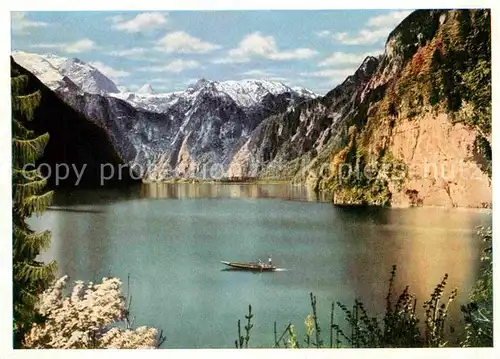 AK / Ansichtskarte Koenigssee See mit Steinernem Meer und Schoenfeldstpitze