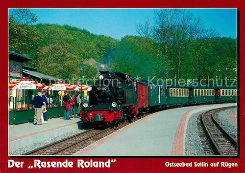 AK / Ansichtskarte Lokomotive Rasender Roland Sellin Ruegen  Kat. Eisenbahn