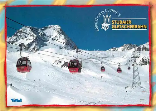 AK / Ansichtskarte Seilbahn Stubaier Gletscherbahn Stubaital Eisgratbahn Schaufelspitze Kat. Bahnen