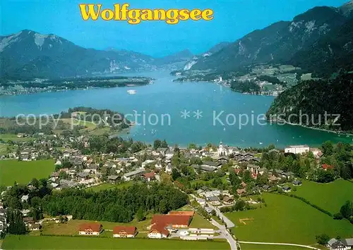 AK / Ansichtskarte Strobl Wolfgangsee Fliegeraufnahme