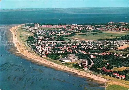 AK / Ansichtskarte Cuxhaven Nordseebad mit den Baedern Dunen Doese Grimmershoern Fliegeraufnahme Kat. Cuxhaven