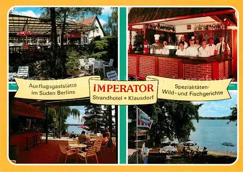 AK / Ansichtskarte Klausdorf Mellensee Restaurant Imperator Strandhotel Klausdorf  Kat. Mellensee