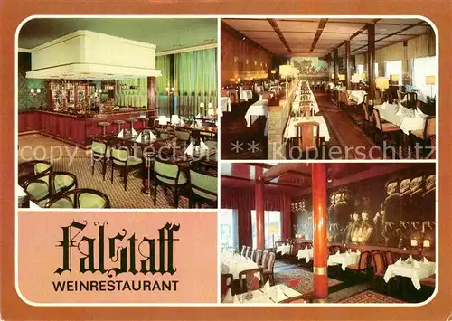 AK / Ansichtskarte Leipzig Weinrestaurant Falstaff Kat. Leipzig