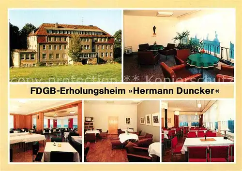 AK / Ansichtskarte Hohnstein Saechsische Schweiz Erholungsheim Hermann Duncker Kat. Hohnstein