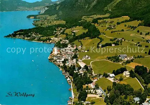 AK / Ansichtskarte Wolfgang Salzkammergut St Luftaufnahme Kirche Kat. St. Wolfgang im Salzkammergut