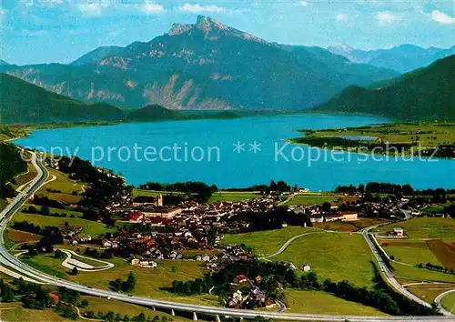 AK / Ansichtskarte Mondsee Salzkammergut Autobahn Schafberg Kat. Mondsee