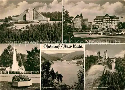 AK / Ansichtskarte Oberhof Thueringen Interhotel Panorama Ernst Thaelmann Platz Sprungschanze  Kat. Oberhof Thueringen