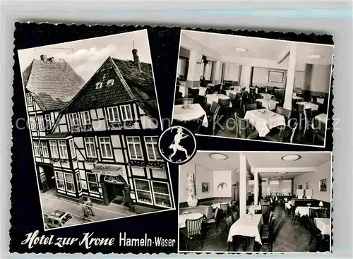 AK / Ansichtskarte Hameln Hotel zur Krone Walter Oberheide Kat. Hameln