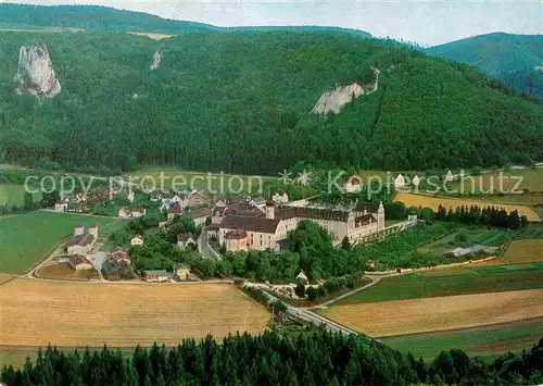 AK / Ansichtskarte Beuron Donautal Panorama Kloster Schwaebische Alb Fliegeraufnahme Kat. Beuron