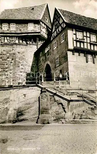 AK / Ansichtskarte Kronach Oberfranken Bamberger Tor Kat. Kronach