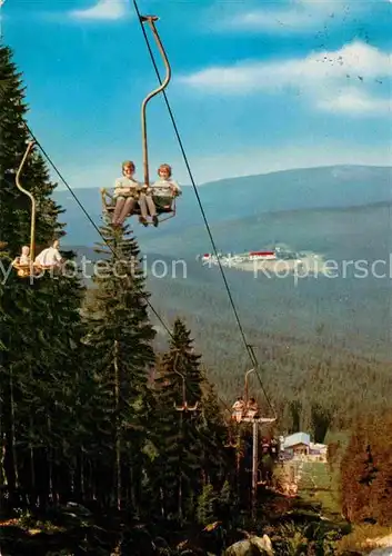 AK / Ansichtskarte Sessellift Grosser Arber Zwercheck  Kat. Bahnen