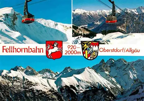 AK / Ansichtskarte Seilbahn Fellhorn Oberstdorf  Kat. Bahnen