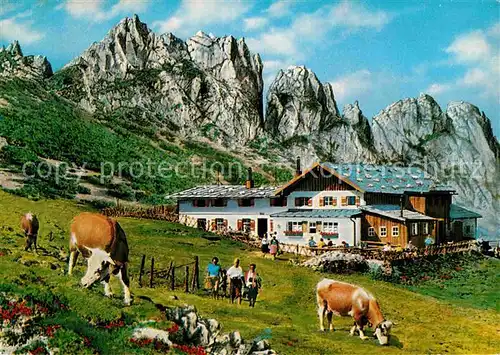 AK / Ansichtskarte Chiemsee Steinlingalm mit Kampenwand Kat. Chiemsee