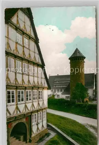 AK / Ansichtskarte Holzminden Weser Altes Faehrhaus Jugendherberge Kat. Holzminden