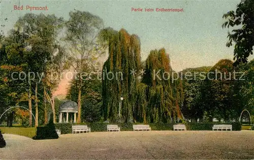 AK / Ansichtskarte Bad Pyrmont Partie beim Erdbeertempel Kat. Bad Pyrmont