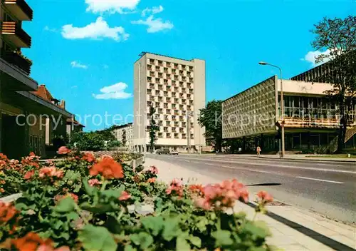 AK / Ansichtskarte Suhl Thueringer Wald Wilhelm Pieck Strasse Hochhaus Kat. Suhl