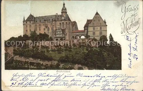 AK / Ansichtskarte Marburg Lahn Schloss Kat. Marburg