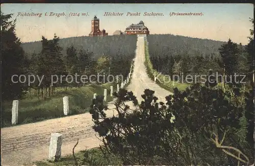 AK / Ansichtskarte Fichtelberg Oberwiesenthal Unterkunftshaus mit Wetterwarte Prinzenstrasse Kat. Oberwiesenthal