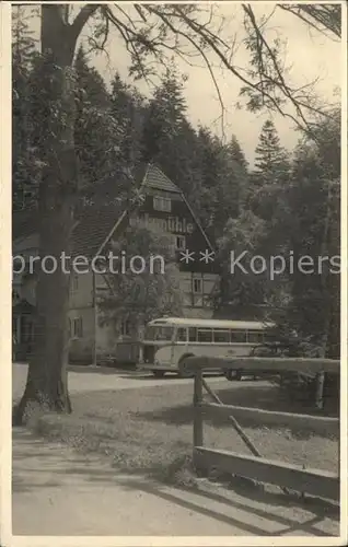 AK / Ansichtskarte Buchholz Annaberg Gasthof Sulzmuehle Reisebus Kat. Annaberg Erzgebirge