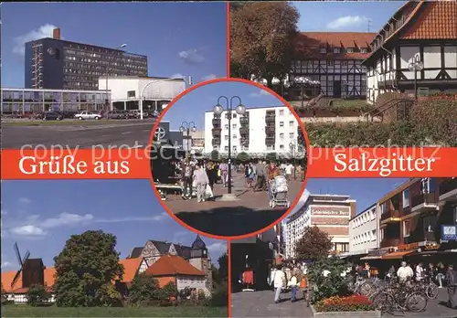 AK / Ansichtskarte Salzgitter Teilansichten Rathaus Windmuehle Kat. Salzgitter