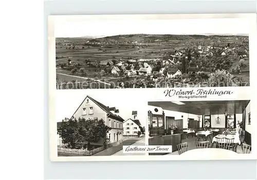 AK / Ansichtskarte Fischingen Baden Panorama Gasthaus zur Tanne Gastraum / Fischingen /Loerrach LKR