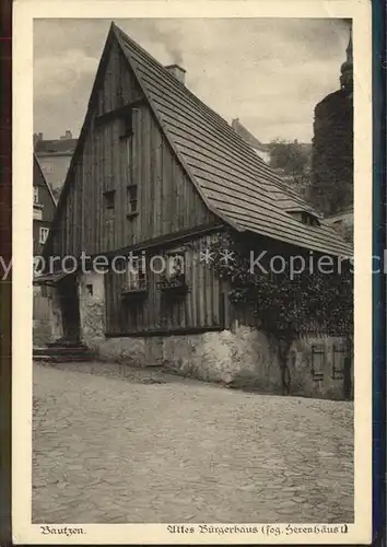 AK / Ansichtskarte Bautzen Altes Buergerhaus Hexenhaeusel Serie Saechsische Heimatschutz Postkarten Kat. Bautzen