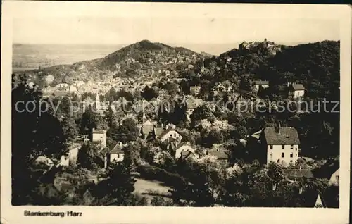 AK / Ansichtskarte Blankenburg Harz Panorama Kat. Blankenburg