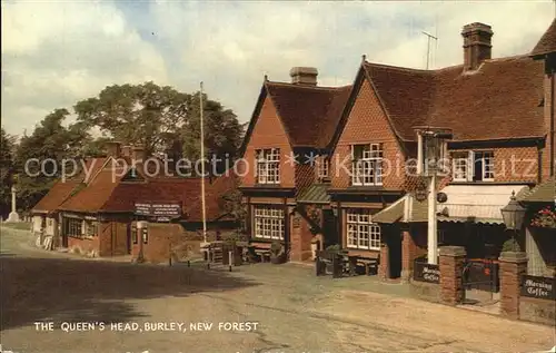 AK / Ansichtskarte Burley Hampshire The Queen s Head